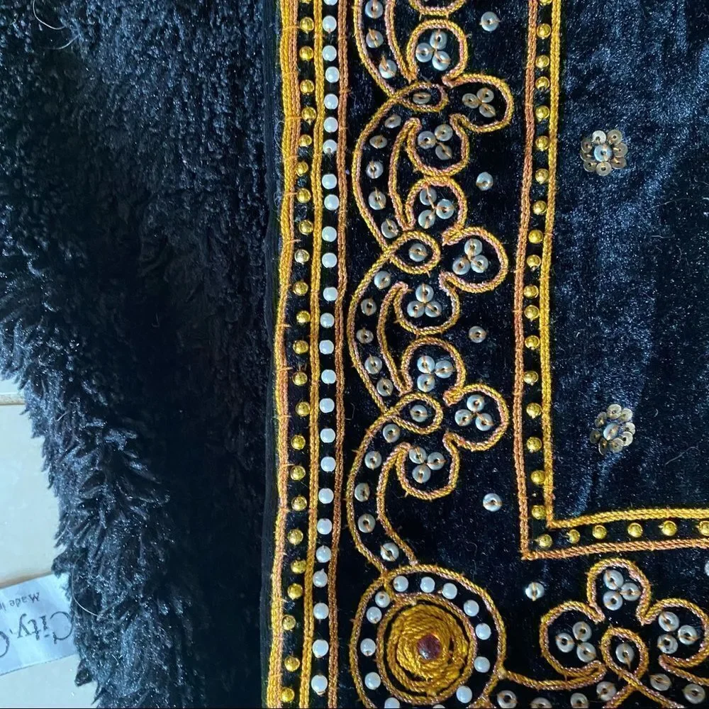 Vintage  Kalaga Gold Thai Embroidered Wall Art